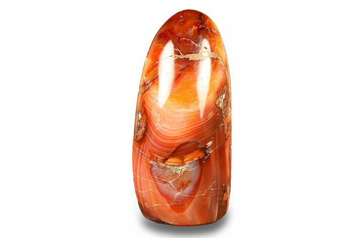 Free-Standing, Polished Carnelian Agate - Madagascar #283471